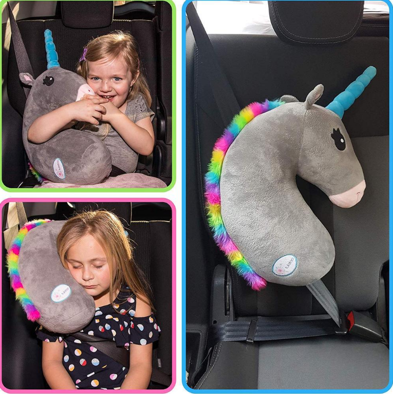 Children Car Neck Headrest Cushion Baby Car Seat Belts Pillow Kids