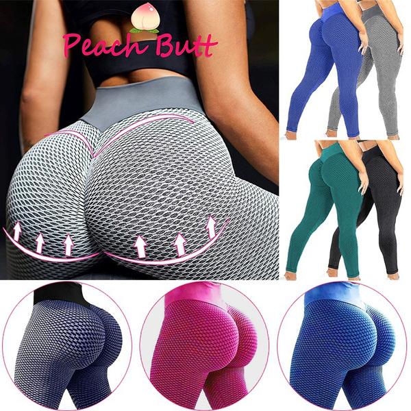 Honeycomb Scrunch Butt Women's Leggings High Waist Yoga Pants – Loving Lane  Co